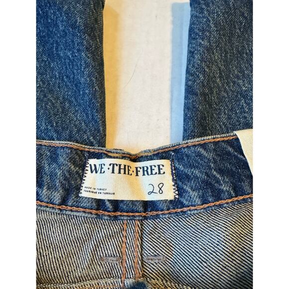 NEW Free People We the Free Good Luck Barrel Jeans Sz 28 - Picture 6 of 12